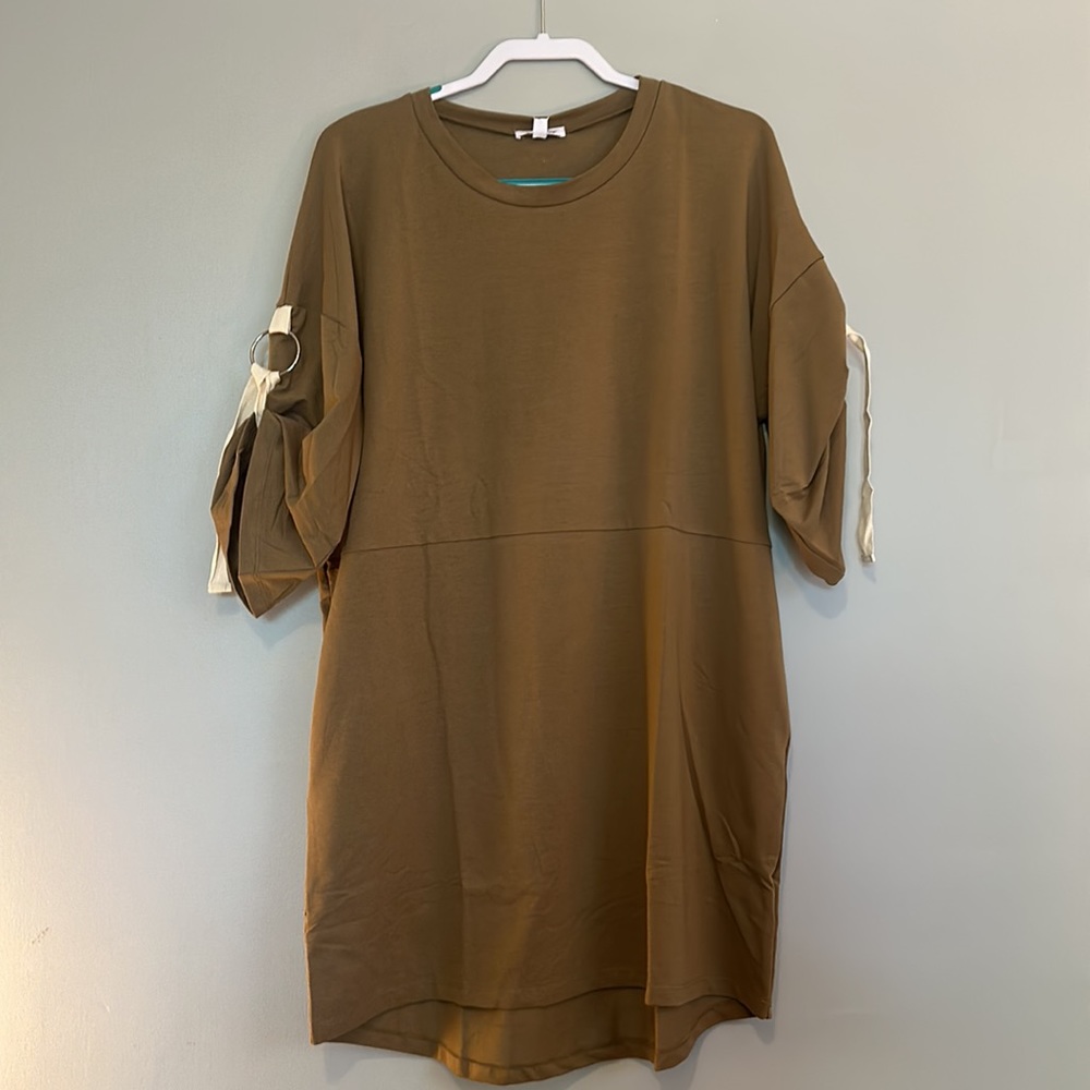 NWT brown/green Mittoshop dress size s/m